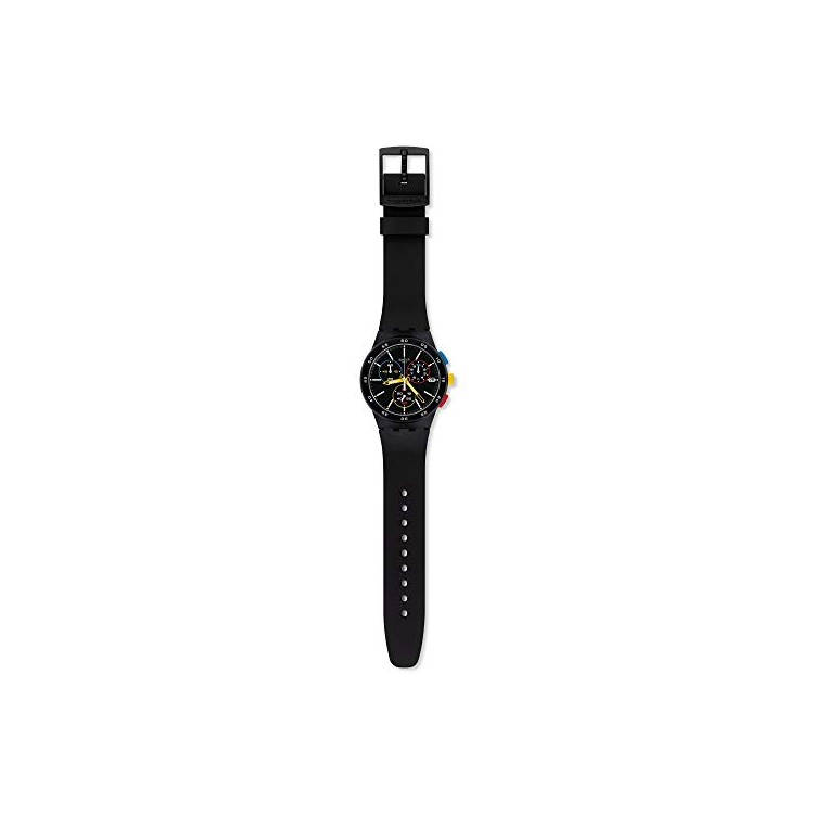 Swatch Orologio da Polso Cronografo al Quarzo Uomo con Cinturino in Silicone SUSB416