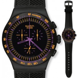 Swatch viola scuro in orologio da uomo YOB102 cinturino orologio da polso)