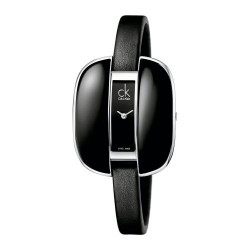Calvin Klein K2E23504 - Orologio da polso, cinturino in pelle colore nero